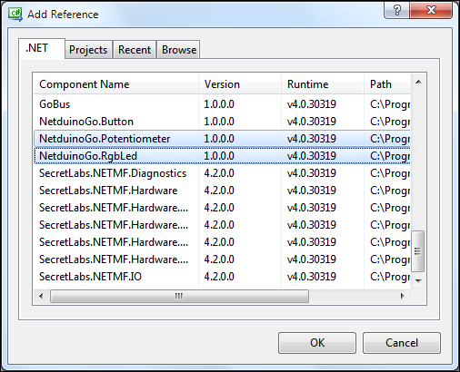 Adding reference to module assemblies